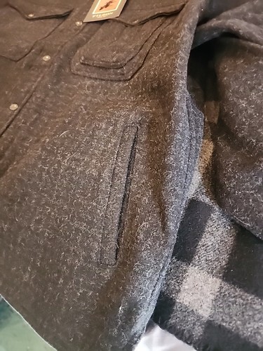 Filson Lined Mackinaw Wool Jac-shirt Blk Marl/Heath Ck Mens Size XXL NEW W TAGS - Picture 3 of 12