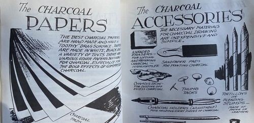 Charcoal Drawing The Simplified Essentials Of Charles X Carlson 1944 Rare Book - Picture 5 of 12