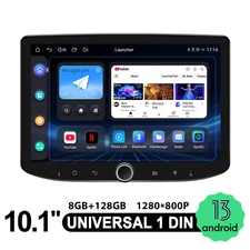 8+128GB Android 13 Wireless CarPlay&Android Auto Car Radio with 10.1" IPS Screen