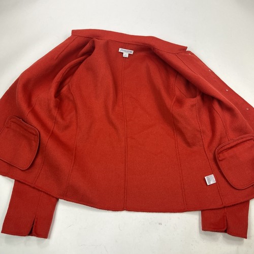 Pendleton Merino Wool Red Blazer Coat Jacket Size Small Vintage - Picture 3 of 9