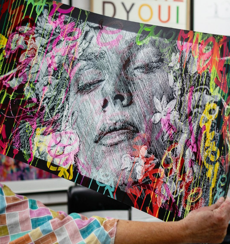 SNIK While The World Decay fluro Original signée + sticker Banksy,martin whatson - Imagen 21 de 23