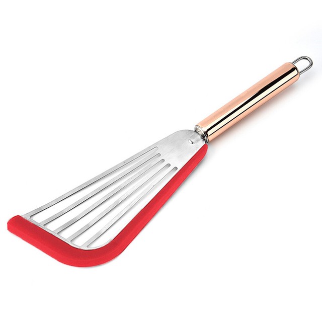 Stainless Steel Spatula Nonstick Slotted Turner For Fish Pancake Flat Cooking