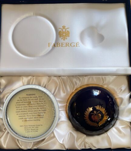 Limited Edition Faberge / Limoges Porcelain Candle In Original Box - Picture 7 of 7