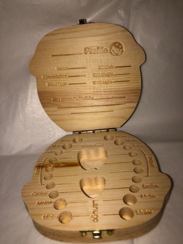 WOODEN BABY TEETH KEEPSAKE BOX - Picture 4 of 6