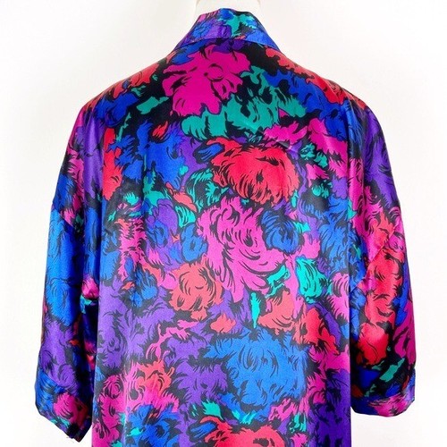 Vintage 80’s Vibrant Nightgown and Robe Set - Picture 11 of 12