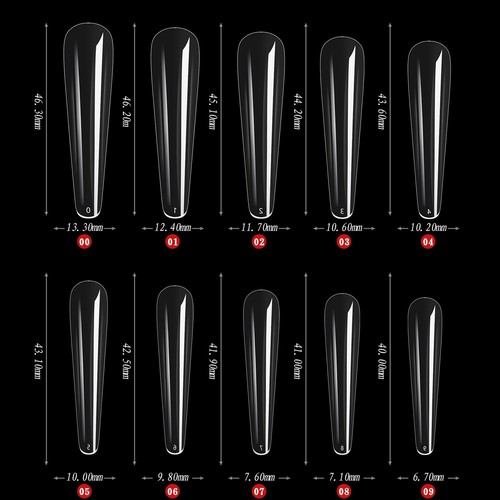 300 Stück Stiletto Rhombus Falsche Nagel Tips XXXL Full Cover Kunstnägel DIY - Bild 5 von 11