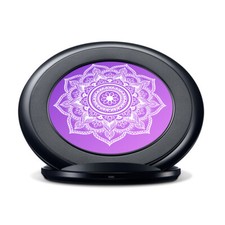 Vinyl Decal Skin for Samsung Fast Charge - Purple Mandala