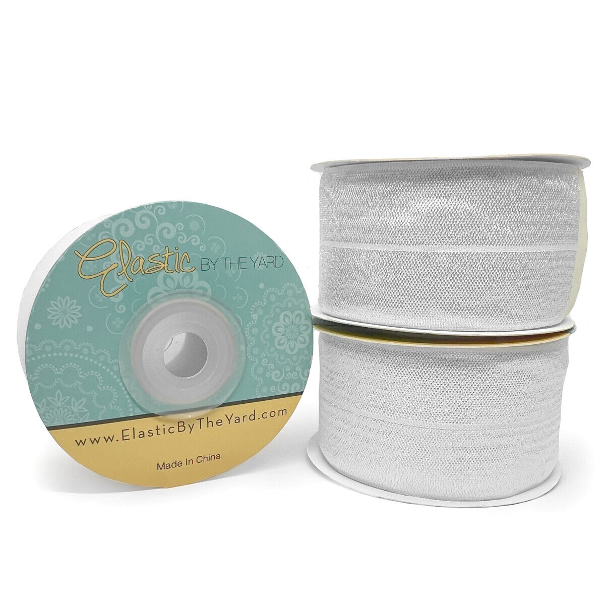 Fold-over Elastic 3/4in Blanc - FULL ROLL Fold-over Elastic 3/4in Blanc - FULL ROLL