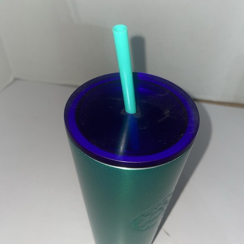 Starbucks Stainless 2020 Summer Blue Green Ombre Gradient Tumbler - Picture 5 of 6