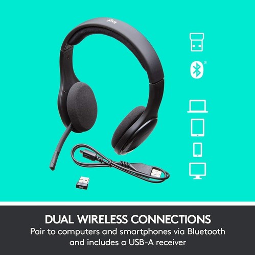 Logitech H800 Kabelloses Bluetooth Headset, USB, Multi-Device, PC/Mac/Tablet - Bild 8 von 8