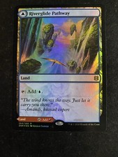 MTG - NM - 1 X  FOIL - Riverglide Pathway   Lavaglide Pathway - Zendikar Rising