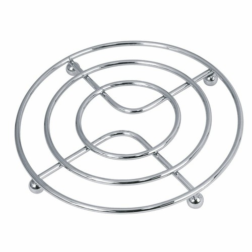 Hot Pans Stand Trivet Kitchen Worktop Protector Surface Silicone Steel