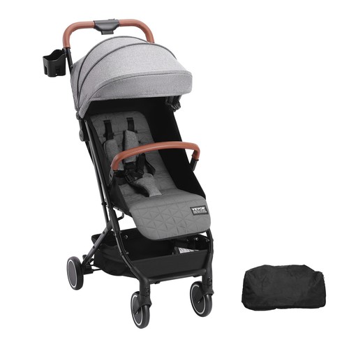 VEVOR Cochecito de Bebé Recién Nacido Niño Pequeño Ajustable Plegable Gris - Imagen 9 de 12