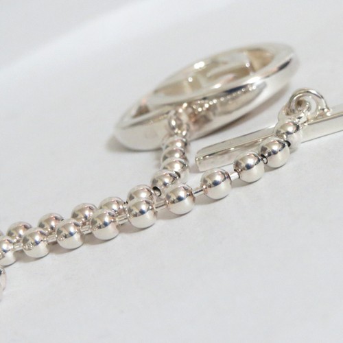 Auth Gucci Double G Britt Toggle Necklace Sterling Silver Good in Box 2024 Model - Picture 19 of 23