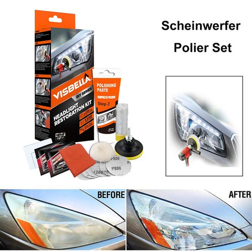 Auto Frontscheinwerfer Reparatur Polier Set Scheinwerfer Politur Aufbereitung DE
