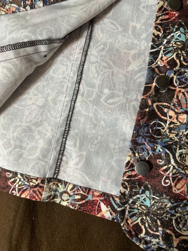 C J Banks Jacke Knopfleiste Taschen Kerbkragen Mehrfarbig Größe 1X - Bild 10 von 14