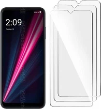 3 Pack For T-Mobile Revvl 6/Revvl 6 pro 5G Clear Screen Protector Tempered Glass