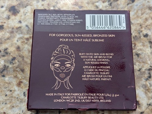 Charlotte Tilbury Airbrush Bronzer Refillable Face Body #1 Fair / Pale 0.56 oz - Picture 2 of 9
