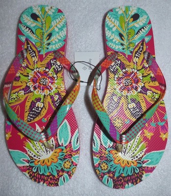 vera bradley flip flops