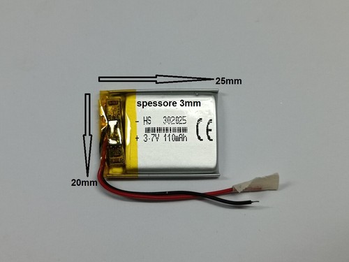 batterie a litio di polimery varie mha 3.7v DIGITALE wacht,mp3,cuffie,bluetooth  - Foto 48 di 55