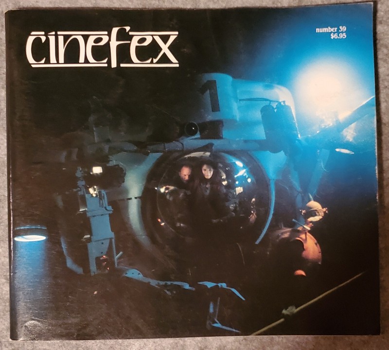 CINEFEX MAGAZINE#39 THE ABYSS Aug 1989 Special Visual Effects, James Cameron