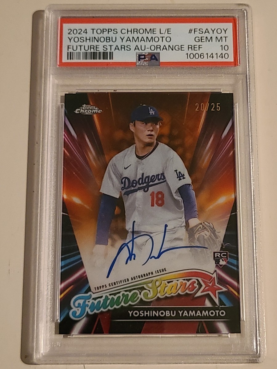 2024 Topps Logofractor Yoshinobu Yamamoto Future Stars Auto