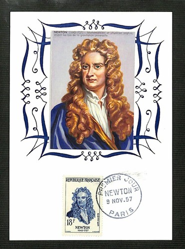 FDC - Carte MAXIMUM - PREMIER JOUR - NEWTON - 1957