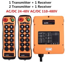10 Keys Dual Speed Hoist Crane Radio Industrial Wireless Remote Control AC DC 