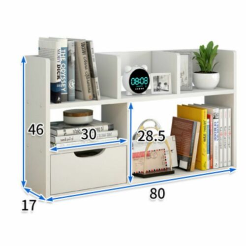 Desk Storage Shelf Office Hutch Home Unit Organizer White Versatile Workstation - Picture 2 of 7