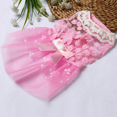 Small Dog Cotton Princess Dress Dog Skirt Pet Dress Chihuahua Puppy Cat Clothes↷ - Picture 60 of 70