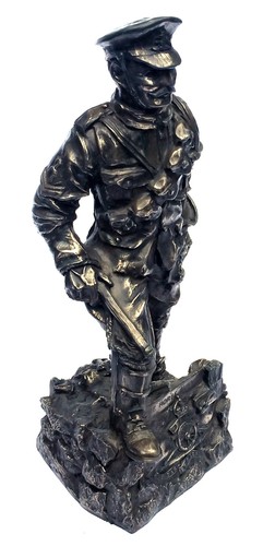 WW1 Horse Gunner Military Figurine Cold Cast Bronze Statue Sculpture - Picture 6 of 6