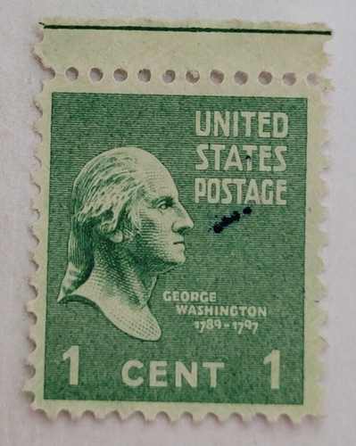 VINTAGE ~ US-Briefmarke ~ George Washington ~ One Cent (1 ¢) grün - 17