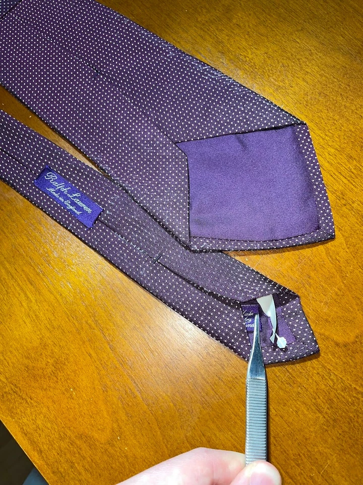 Corbata Ralph Lauren etiqueta púrpura Foto 4 de 4