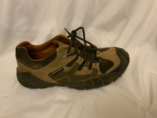 WOODLAND NUBUCK GREEN LEATHER HIKING SHOES MEN'S 41 - Picture 6 of 12