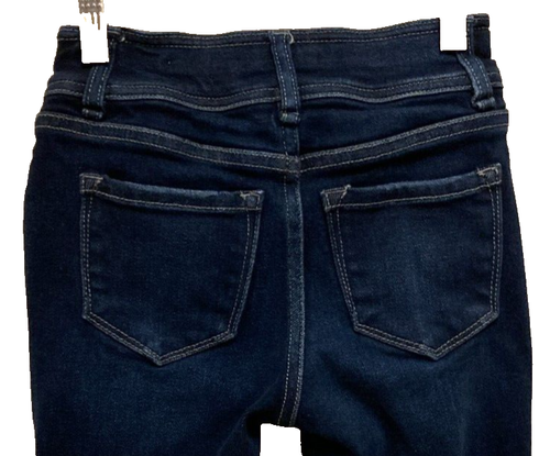 Kancan Girls High Rise Slim Fit Ankle Skinny Blue Stretch Denim Jeans (Size 10) - Picture 6 of 8