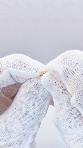 14K Gold Septum Nose Clicker Ring, Lip Piercing Hinged Ring Clicker Hoops - Video 1 of 1