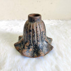 19c Antique Floral Cast Iron Electric Lamp Shade Rare Decorative Collectible 635