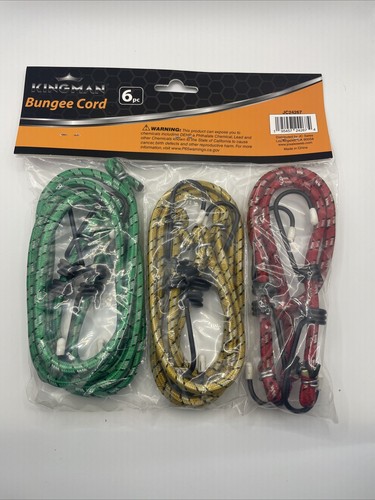 6 Bungee Cord Strap Heavy Duty Tarp Bungie Elastic Tie Down 12in - 24in - 36in - Picture 5 of 5