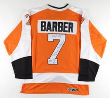Bill Barber Signed Philadelphia Flyers CCM Style Jersey 2xInscribed (JSA COA)