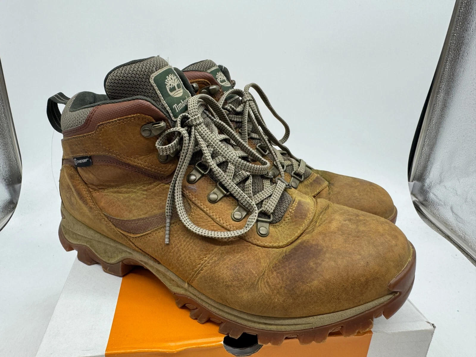 Timberland Mt. Maddsen Hiking Boots Men's Brown Leather Waterproof Lace Up - 13