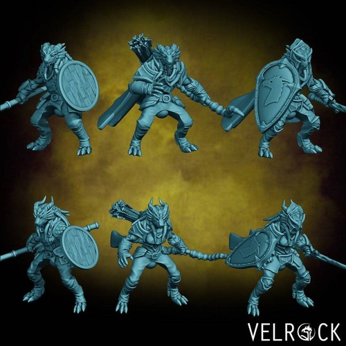 Dragonborn Mount Set - DnD, Fantasy, RPG, Tabletop, Velrock Miniatur - Bild 2 von 8