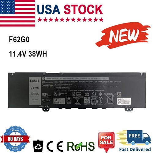 Genuine OEM 38Wh Battery For Dell F62G0 39DY5 039DY5 RPJC3 0RPJC3 Inspiron 13 - Picture 2 of 13