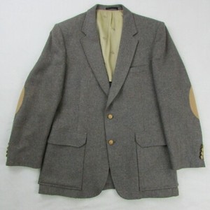 Playboy-Men-039-s-Tailored-Blazer-Dark-Gray-Tweed-amp-Tan-Extra-Large