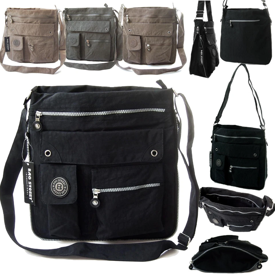 Tasche Umhängetasche Handtasche Schultertasche Bag Street Nylon Crossover VTa13 - Bild 2 von 2