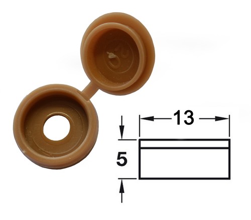 PAQUETE DE 50 x TAPAS DE PLÁSTICO PLEGABLES SOBRE TORNILLO M3.5 Y M4 TORNILLOS - Imagen 5 de 9