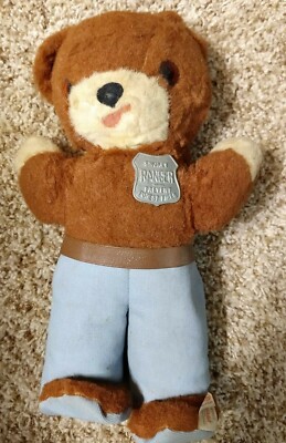 1960's smokey the bear stuffed animal