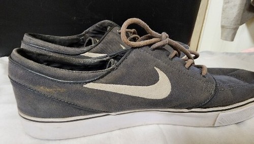 Nike Canvas Stefan Janoski Skateboarding & Co. 10.5 Grey & White 2013 - Picture 9 of 9