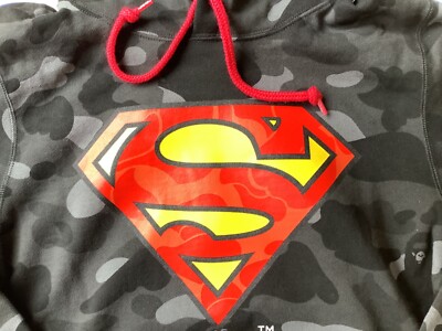 【BAPE × DC】DC×BAPE COLOR CAMO ZIP HOODIE BAPE COLOR CAMO SHARK WIDE FULL ZIP DOUBLE HOODIE - GREEN