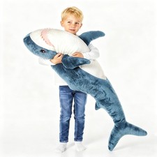 Djungelskog Giant Stuffed Animal, Shark Plush, Shark Stuffed Animal, Shark Pi...