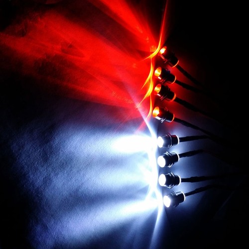 8 LED Light RC Drift Car Lamp incl Wire Toy Crawler Spare for 1:10 Car Trucks - Picture 2 of 8